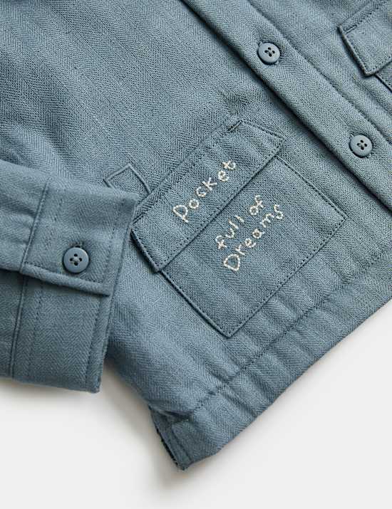 Cotton Linen Blend Lightweight Jacket (0-3 Yrs)
