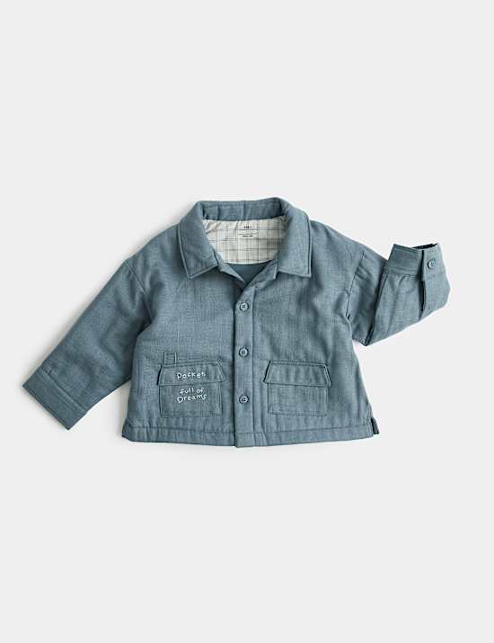Cotton Linen Blend Lightweight Jacket (0-3 Yrs)