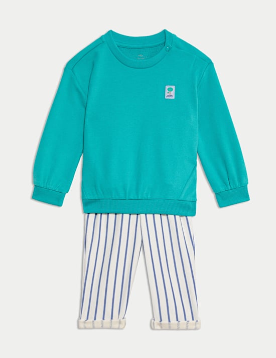 2pc Cotton Rich Top & Bottom Outfit (0-6 Yrs)