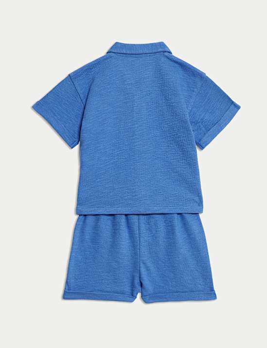 2 potong Pakaian Kemeja Katun Murni (0-3 Tahun)