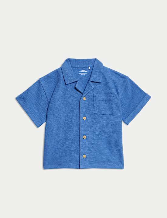 2 potong Pakaian Kemeja Katun Murni (0-3 Tahun)