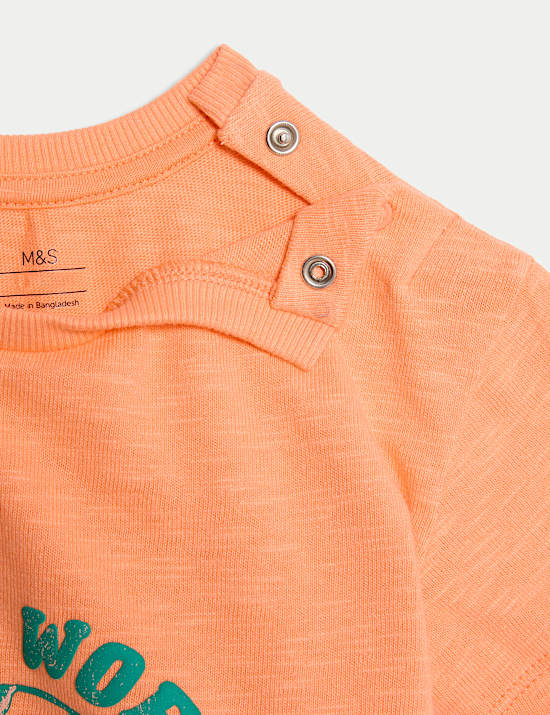 Pure Cotton Hello World T-Shirt (0-3 Yrs)