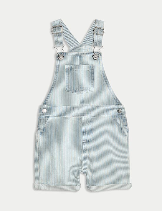 2pc Pure Cotton Striped Bibshort (0-3 Yrs)