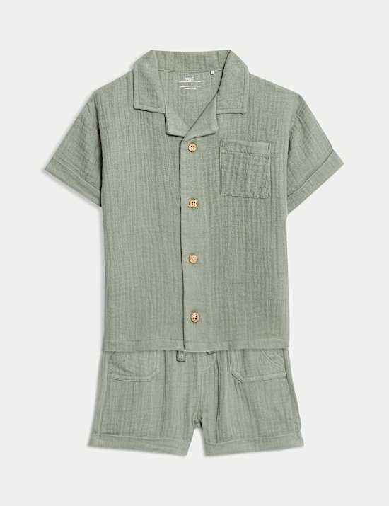 Conjunto de 2 piezas de parte de arriba y de abajo 100% algodón (0-6 años)