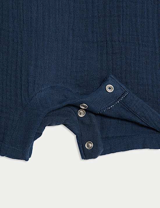 Pure Cotton Double Cloth Romper (0 Mths - 3 Yrs)