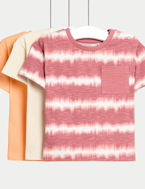 3pk Pure Cotton Tie Dye T-Shirts (0-6 Yrs)