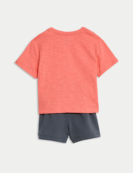 2pc Cotton Rich T-Shirt & Shorts Outfit (0-6 Yrs)