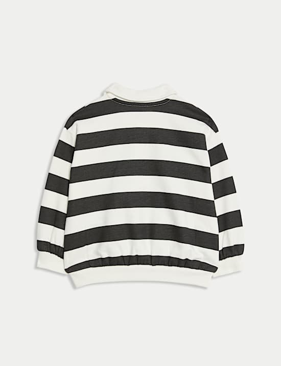 Cotton Rich Striped Rugby Sweatshirt (0-6 Yrs)