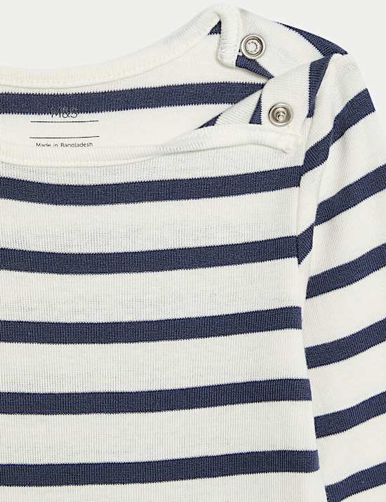 אוברול ג'ינס 2 חלקים מכותנה טהורה (0-3 שנים)