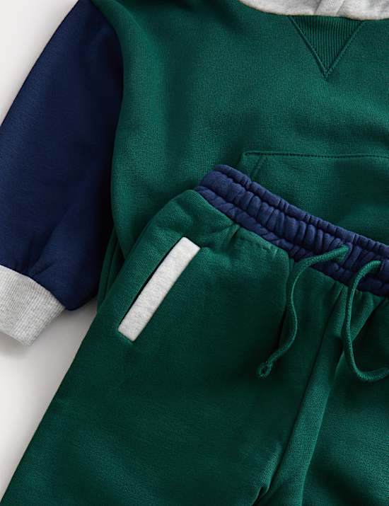 2pc Colour Block Hoodie Outfit (0-6 Yrs)