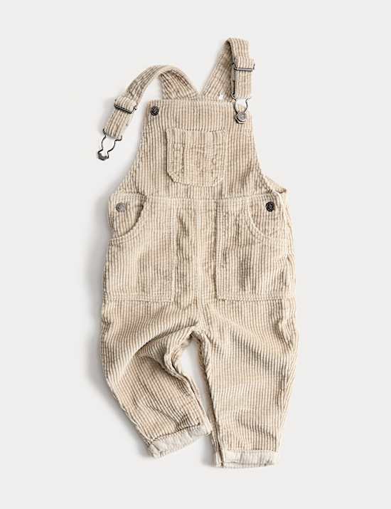 Pure Cotton Cord Dungarees (0-3 Yrs)
