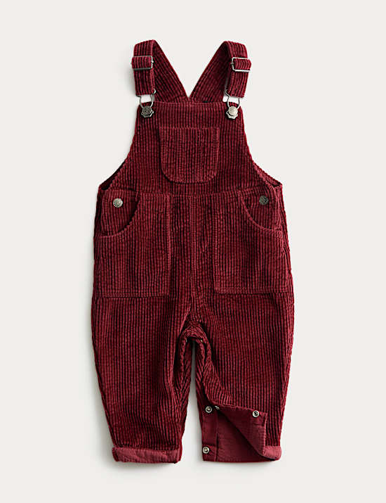 Pure Cotton Cord Dungarees (0-3 Yrs)