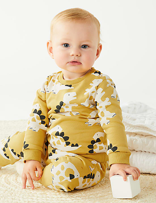 Cotton Rich Dinosaur Sweatshirt (0-3 Yrs)