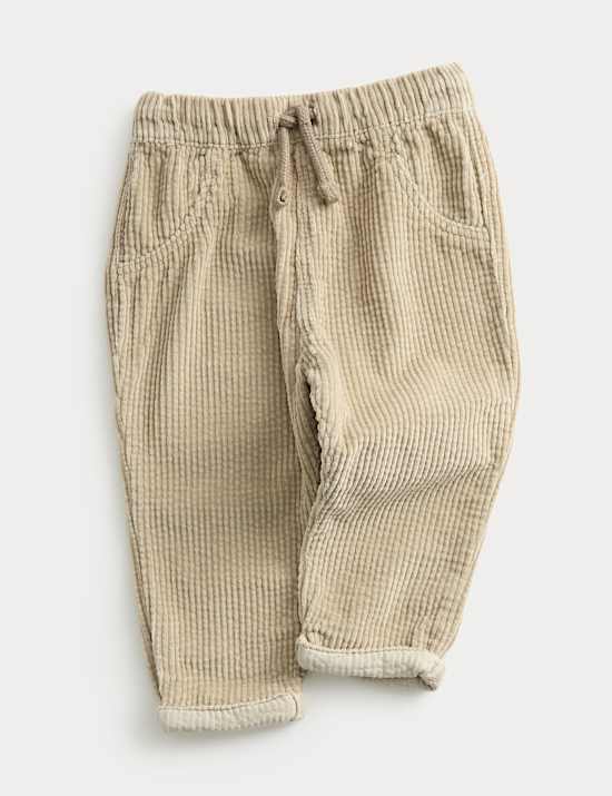 Hose aus reinem Baumwollcord (0–3 Jahre)