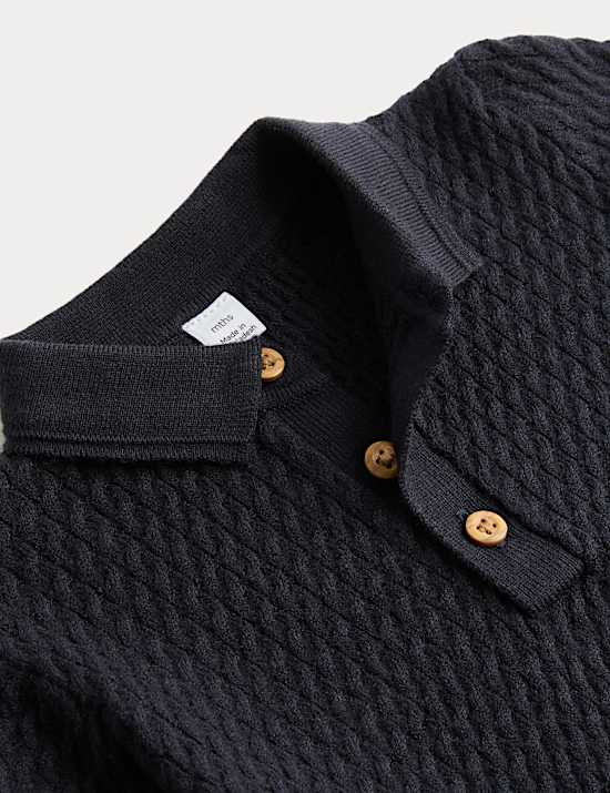 2pc Knitted Textured Outfit (0-3 Yrs)