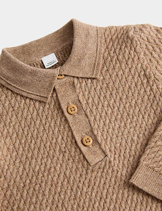 2pc Knitted Textured Outfit (0-3 Yrs)