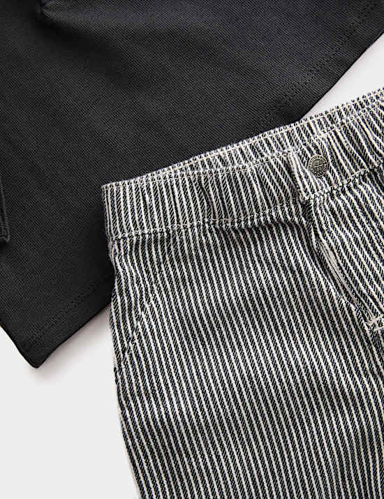 Σύνολο με μακρυμάνικη μπλούζα πόλο και παντελόνι από 100% βαμβάκι (0-3 ετών)