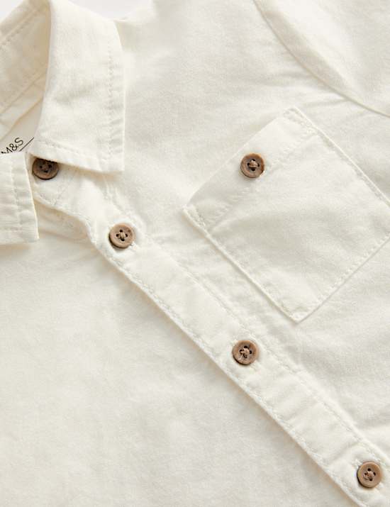 Ensemble 2 pièces en coton avec chemise et chino (jusqu’au 3 ans)