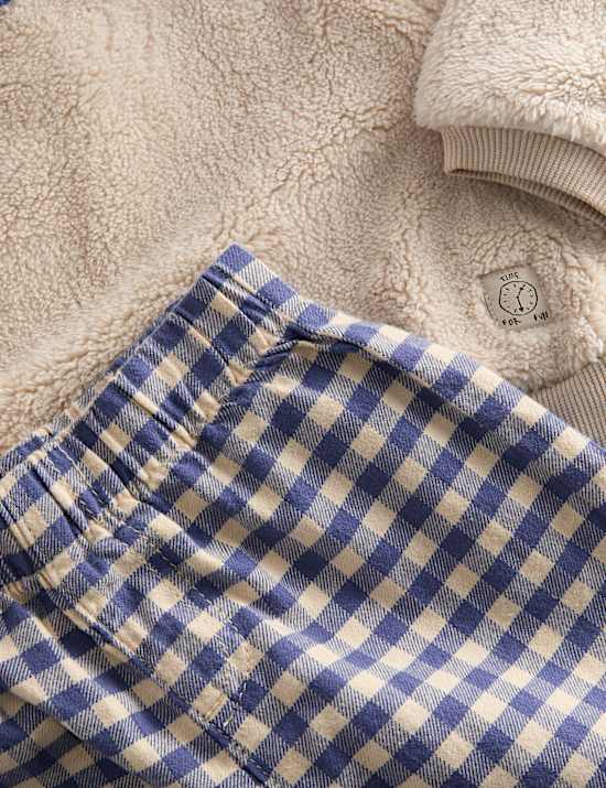 3 Piece Gingham Trousers Outfit (0 Months-6 Years)