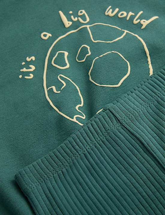 2pc Big World Sweatshirt & Leggings Outfit (0-3 Yrs)