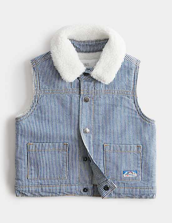 Veste sans manches 100 % coton (jusqu&rsquo;au 6 ans)