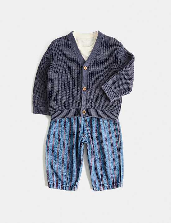 3 Piece Pure Cotton Outfit (0-5 Yrs)