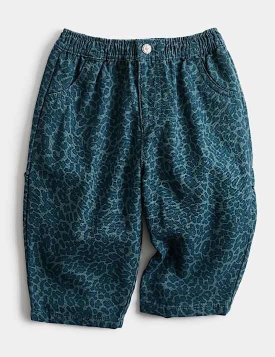 Pure Cotton Patterned Trousers (0 Months-5 Years)