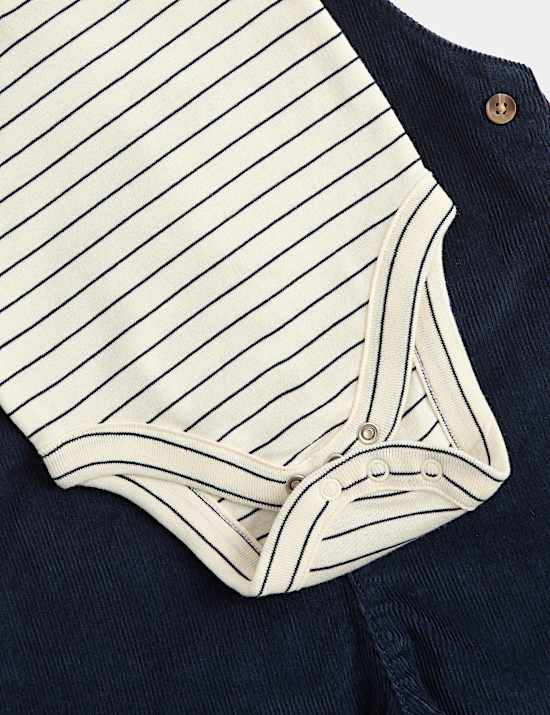 Pure Cotton Patterned Dungarees