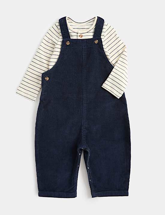 Pure Cotton Patterned Dungarees