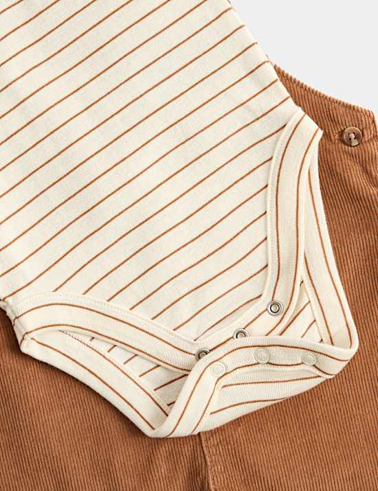 Pure Cotton Patterned Dungarees