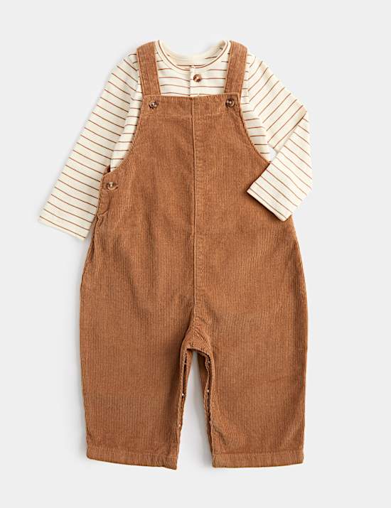 Pure Cotton Patterned Dungarees