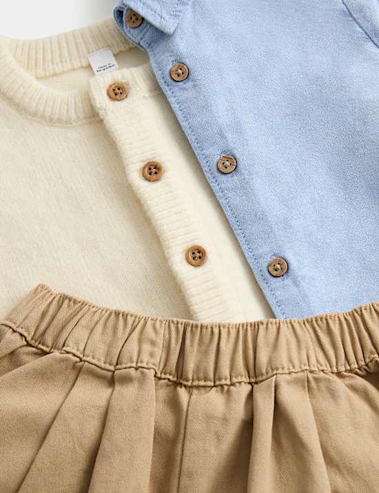 Three Piece Knit and Chino Outfit