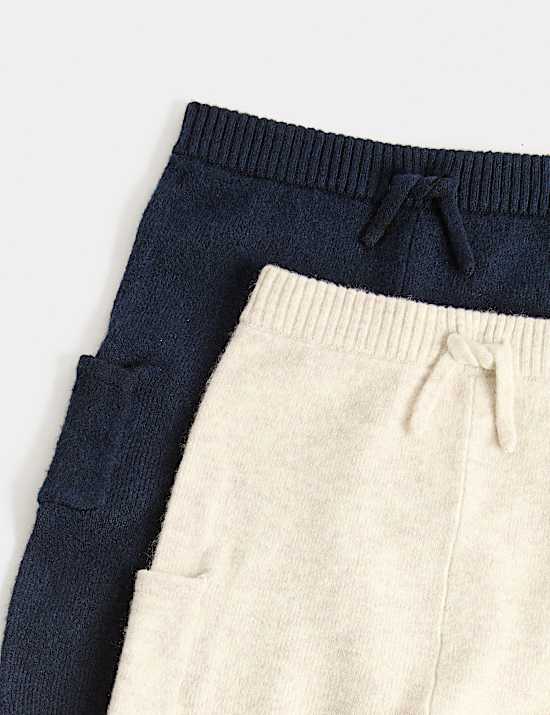 2pk Knitted Joggers