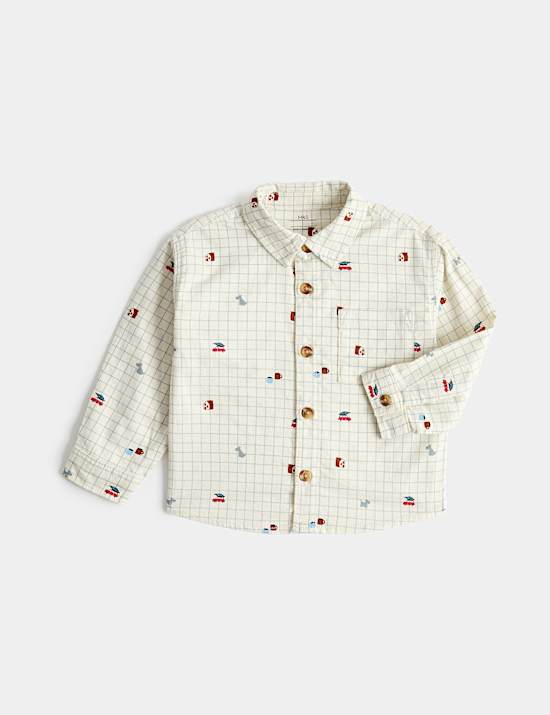 Pure Cotton Patterned Shirt
