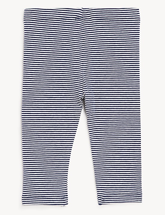 Cotton Rich Striped Leggings (0-3 Yrs)