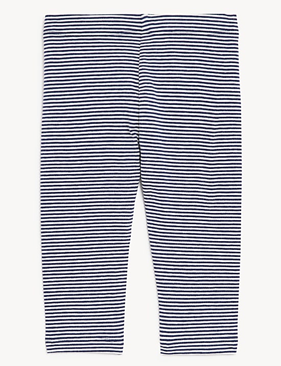 Cotton Rich Striped Leggings (0-3 Yrs)
