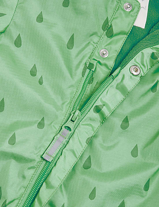 Overal do deště s kapucí a motivem žáby (0-3 roky)