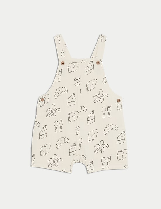 Pure Cotton Food Print Romper (0-3 Yrs)