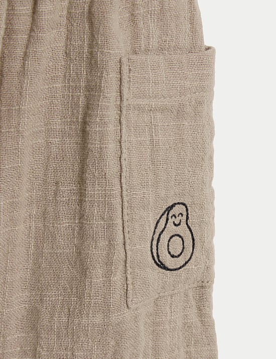 2pc Pure Cotton Snack Time Outfit (0-3 Yrs)