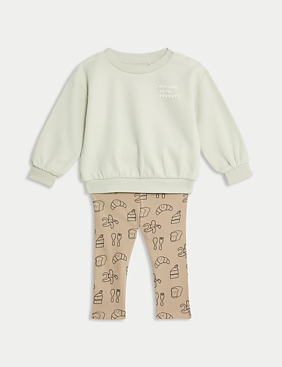 Cotton Rich Croissant Outfit (0-3 Yrs)