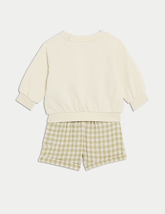 2pc Cotton Rich Babyccino Outfit (0-3 Yrs)