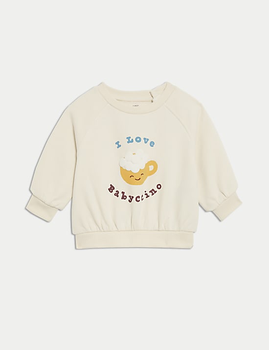2pc Cotton Rich Babyccino Outfit (0-3 Yrs)