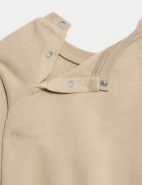 Cotton Rich Love & Hugs Slogan Sweatshirt (0-3 Yrs)