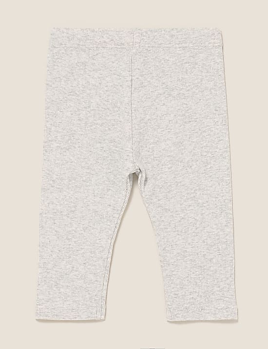 Cotton Rich Ribbed Leggings (0-3 Yrs)