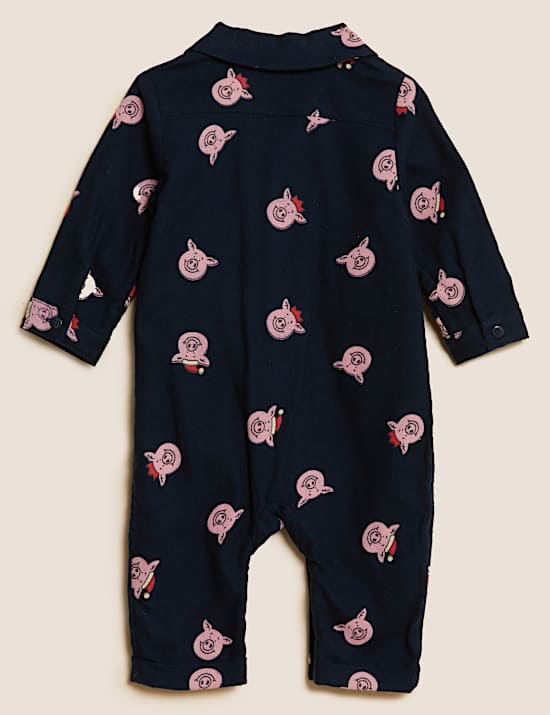 Strampelanzug aus reiner Baumwolle mit Percy Pig&trade;-Motiv (0&ndash;3 J.)