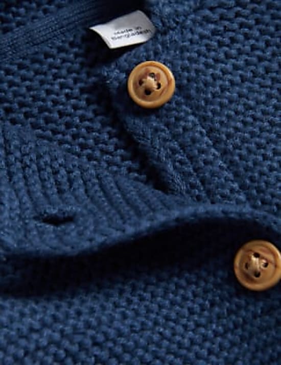 Pure Cotton Hooded Cardigan (7lbs-3 Yrs)