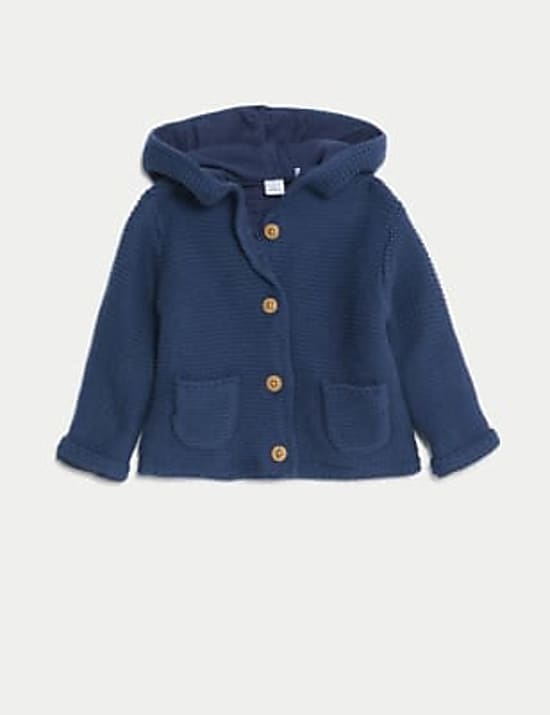 Puur katoenen vest met capuchon (3,18 kg -3 jaar)
