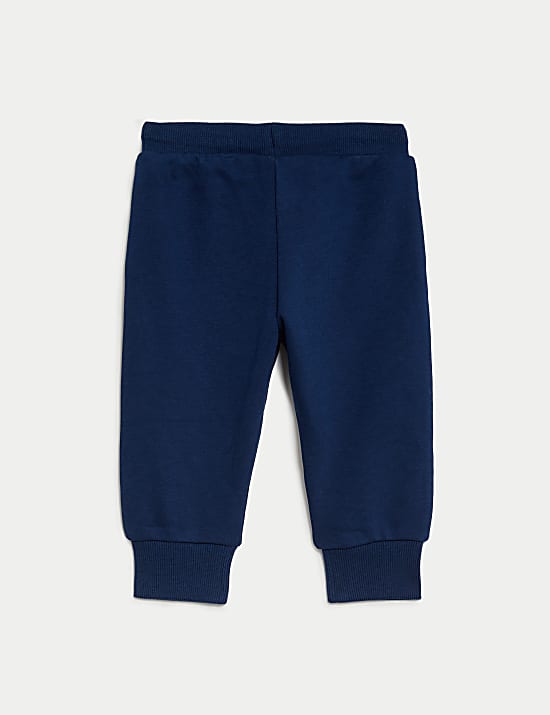 Cotton Rich Plain Joggers (0-3 Yrs)