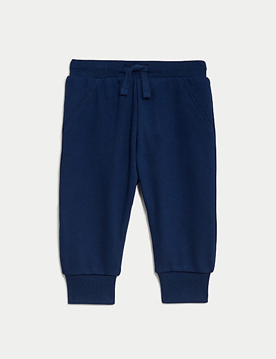 Cotton Rich Plain Joggers (0-3 Yrs)