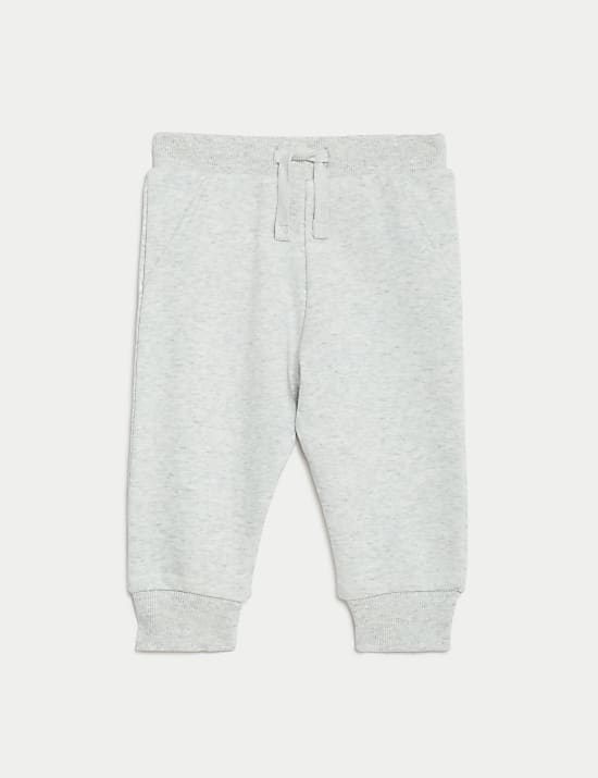 Απλό ριγέ jogger με υψηλή περιεκτικότητα σε βαμβάκι (0-3 ετών)
